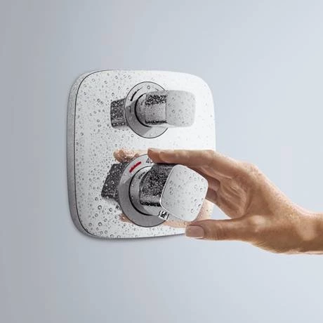 Hansgrohe Ecostat E Thermostat 2 Function Concealed Finish Set - 15708000 2 Hansgrohe Ecostat E Thermostat 2 Function Concealed Finish Set - 15708000 - Image 2