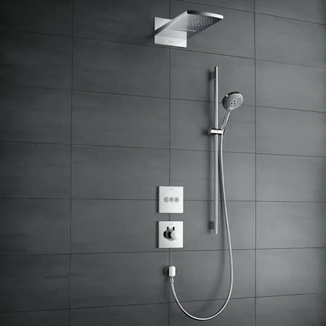 Hansgrohe ShowerSelect HighFlow Thermostatic Mixer for Concealed Installation - 15760000 2 Hansgrohe ShowerSelect HighFlow Thermostatic Mixer for Concealed Installation - 15760000 - Image 2