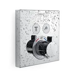 Hansgrohe ShowerSelect Thermostatic Mixer for Concealed Installation for 2 Outlets - Chrome - 15763000 -Concealed Shower Valves Sales 15763000 D2 460
