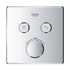 Grohe Grohtherm SmartControl Thermostat Square 2 Outlet Concealed Mixer Trim - 29124000 7 Grohe Grohtherm SmartControl Thermostat Square 2 Outlet Concealed Mixer Trim - 29124000 -Concealed Shower Valves Sales 29124000 D2 460