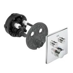 Grohe Grohtherm SmartControl Thermostat Square 2 Outlet Concealed Mixer Trim - 29124000 8 Grohe Grohtherm SmartControl Thermostat Square 2 Outlet Concealed Mixer Trim - 29124000 -Concealed Shower Valves Sales 29124000 D3 460
