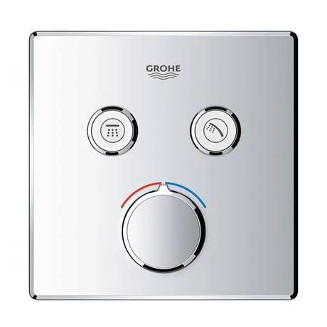 Grohe SmartControl Square 2 Outlet Concealed Mixer Trim - 29148000 3 Grohe SmartControl Square 2 Outlet Concealed Mixer Trim - 29148000 - Image 3