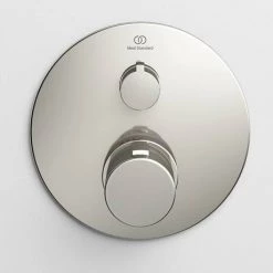 Ideal Standard Ceratherm T100 Chrome Built-In Thermostatic 1 Outlet Round Shower Mixer + Easybox -Concealed Shower Valves Sales A5813AA A1000NU D2 460