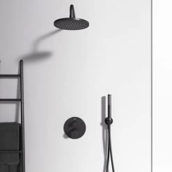 Ideal Standard Silk Black Ceratherm T100 Built-In Thermostatic 1 Outlet Shower Mixer -Concealed Shower Valves Sales A5813XG D2 460