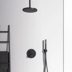 Ideal Standard Silk Black Ceratherm T100 Built-In Thermostatic 2 Outlet Bath Shower Mixer -Concealed Shower Valves Sales A5814XG D2 460