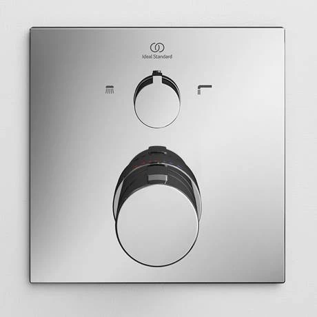 Ideal Standard Ceratherm C100 Chrome Built-In Thermostatic 1 Outlet Square Shower Mixer + Easybox 4 Ideal Standard Ceratherm C100 Chrome Built-In Thermostatic 1 Outlet Square Shower Mixer + Easybox - Image 4