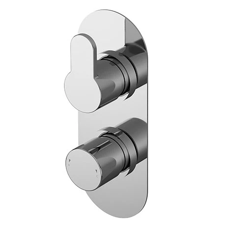 Nuie Arvan Twin Concealed Thermostatic Shower Valve with Diverter - ARVTW02 1 Nuie Arvan Twin Concealed Thermostatic Shower Valve with Diverter - ARVTW02