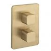 Crosswater - Atoll/Glide II/Marvel Crossbox 2 Outlet Trim & Levers Brushed Brass - ATCB1500LBPF