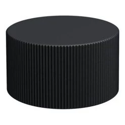 Arezzo Fluted Round Modern Triple Concealed Shower Valve - Matt Black -Concealed Shower Valves Sales AZFRV2MB detail1 460