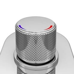 Arezzo Chrome Industrial Style Push Button Shower Valve (2 Outlets) -Concealed Shower Valves Sales AZPB02RCH d4a 460