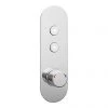 Arezzo Chrome Industrial Style Push Button Shower Valve (2 Outlets)