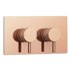 Arezzo Rose Gold Round Modern Twin Concealed Shower Valve with Diverter 7 Arezzo Rose Gold Round Modern Twin Concealed Shower Valve with Diverter -Concealed Shower Valves Sales AZRGSVD new d1 460