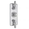 Bayswater White Triple Concealed Thermostatic Shower Valve