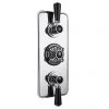 Bayswater Black Triple Concealed Thermostatic Shower Valve with Diverter