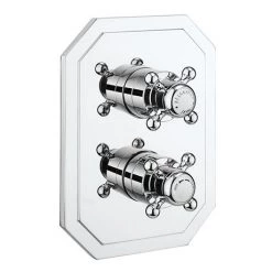 Crosswater Belgravia Chrome Crossbox 2 Outlet Multi-flow Trim Set