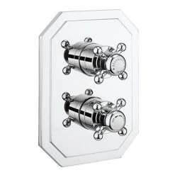 Crosswater Belgravia Chrome Crossbox 3 Outlet Trim Set