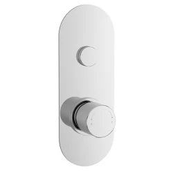 Nuie Round Push Button Shower Valve - One Outlet - CPB8310