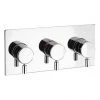 Crosswater - Design Triple Concealed Thermostatic Shower Valve - DE2001RC