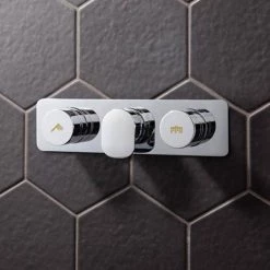 Crosswater - Dial Pier 2 Control Shower Valve - Landscape -Concealed Shower Valves Sales DIAL PIER 4 D1 460