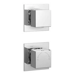 Milan Concealed Individual Stop Tap + Thermostatic Control Shower Valve
