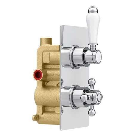 Thames Traditional Twin Concealed Thermostatic Shower Valve 6 Thames Traditional Twin Concealed Thermostatic Shower Valve - Image 6