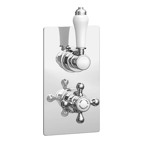Thames Traditional Twin Concealed Thermostatic Shower Valve 1 Thames Traditional Twin Concealed Thermostatic Shower Valve