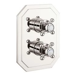 Crosswater Belgravia Nickel Crossbox 2 Outlet Multi-flow Trim Set