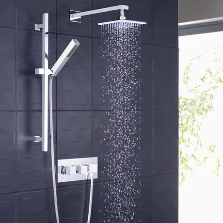 Hudson Reed Kubix Twin Concealed Thermostatic Shower Valve with Diverter & Outlet - A3067 2 Hudson Reed Kubix Twin Concealed Thermostatic Shower Valve with Diverter & Outlet - A3067 - Image 2