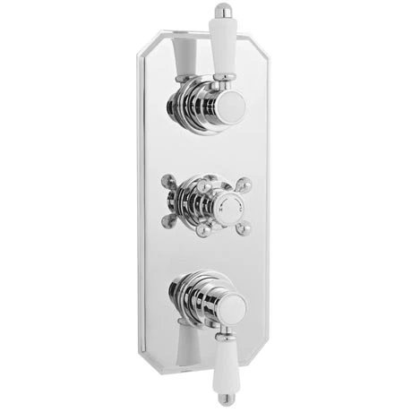 Nuie Edwardian Triple Concealed Thermostatic Shower Valve - ITY317 1 Nuie Edwardian Triple Concealed Thermostatic Shower Valve - ITY317