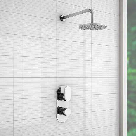 Bosa Modern Twin Concealed Thermostatic Shower Valve 3 Bosa Modern Twin Concealed Thermostatic Shower Valve - Image 3