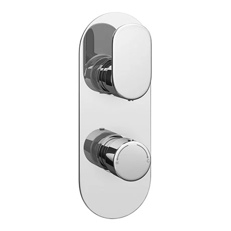 Bosa Modern Twin Concealed Thermostatic Shower Valve 1 Bosa Modern Twin Concealed Thermostatic Shower Valve