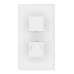 Milan Twin Square Concealed Shower Valve with Diverter - Chrome -Concealed Shower Valves Sales MISVC01D n d1 460