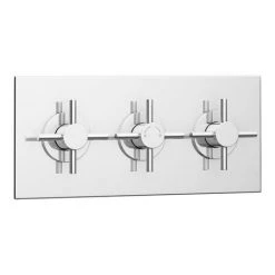 Pablo Triple Crosshead Concealed Thermostatic Shower Valve - Chrome -Concealed Shower Valves Sales PBSV3 d3 460