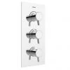 Bristan - Prism Thermostatic Recessed Dual Control Shower Valve with Integral Diverter - PM2-SHC3DIV-C