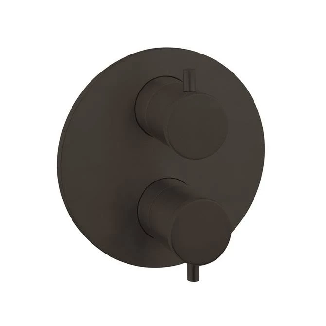 Crosswater MPRO Industrial Carbon Black Crossbox 2 Outlet Multi-flow Trim Set 1 Crosswater MPRO Industrial Carbon Black Crossbox 2 Outlet Multi-flow Trim Set