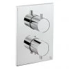 Crosswater - Chrome MPRO Crossbox 1 Outlet Trim & Levers Finishing Kit