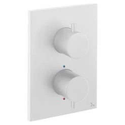 Crosswater - Matt White MPRO Crossbox 3 Outlet Trim & Levers Finishing Kit