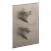 Crosswater Brushed Stainless Steel Effect MPRO Crossbox 2 Outlet Trim & Levers Finishing Kit - PROCB1500LBPV+