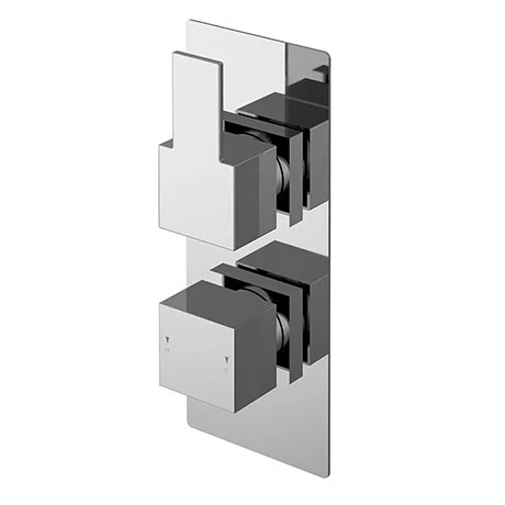 Nuie Sanford Twin Concealed Thermostatic Shower Valve with Diverter - SANTW02 1 Nuie Sanford Twin Concealed Thermostatic Shower Valve with Diverter - SANTW02