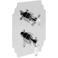 Heritage Glastonbury Twin Concealed Shower Valve - Chrome - SGC03