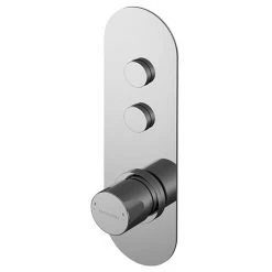 Asquiths Sanctity Push Button Shower Valve (Twin Outlet) - SHA5102