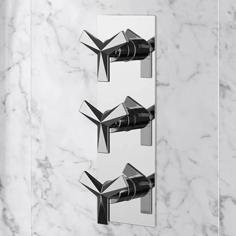 Heritage Hemsby Dual Control Recessed Valve with Twin Integral Stopcocks - Chrome 2 Heritage Hemsby Dual Control Recessed Valve with Twin Integral Stopcocks - Chrome - Image 2