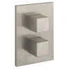 Crosswater - Water Square/Verge Crossbox 1 Outlet Trim & Levers Brushed Stainless Steel