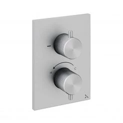 Crosswater 3ONE6 Stainless Steel Crossbox 2 Outlet Trimset