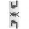 Ultra Helix Concealed Thermostatic Triple Shower Valve - HELV53