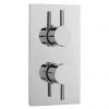 Nuie Quest Rectangular Concealed Thermostatic Twin Shower Valve - QUEV51