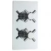 Series 1 Twin Concealed Thermostatic Shower Valve - Chrome - JTY306