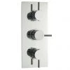 Nuie Quest Triple Concealed Thermostatic Shower Valve - Chrome - JTY314