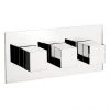 Crosswater - Water Square Thermostatic Shower Valve with 3 Way Diverter - Landscape - WS3001RC