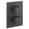 Crosswater - Water Square/Verge Crossbox 2 Outlet Trim & Levers - Matt Black